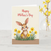Nepbont Gefeliciteerd Moeder Kaart (Gele Bloem)