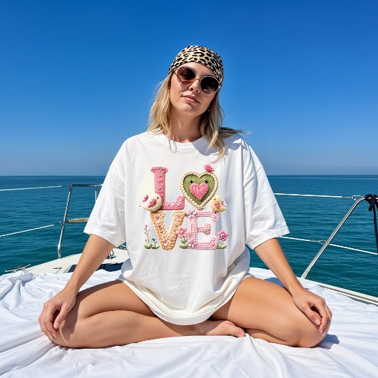 Nepen garen gebreid "LIEFDE"  Tri-Blend Shirt