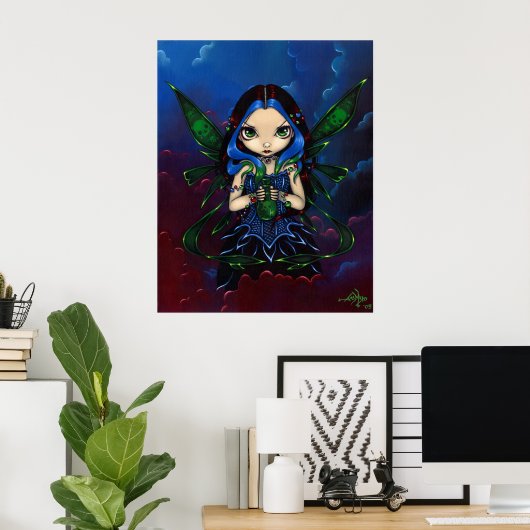 Nepenthe gothic fairy Art Print (Thuiskantoor)