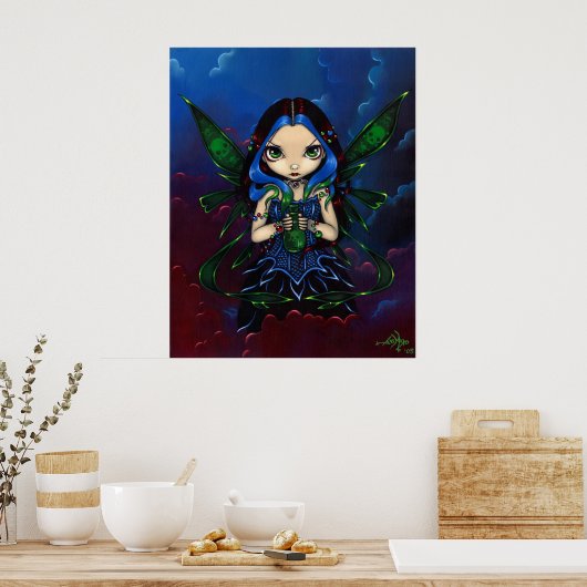 Nepenthe gothic fairy Art Print (Keuken)