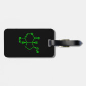 Nepetalacton Moleculaire chemische formule Bagagelabel (Achterkant horizontaal)