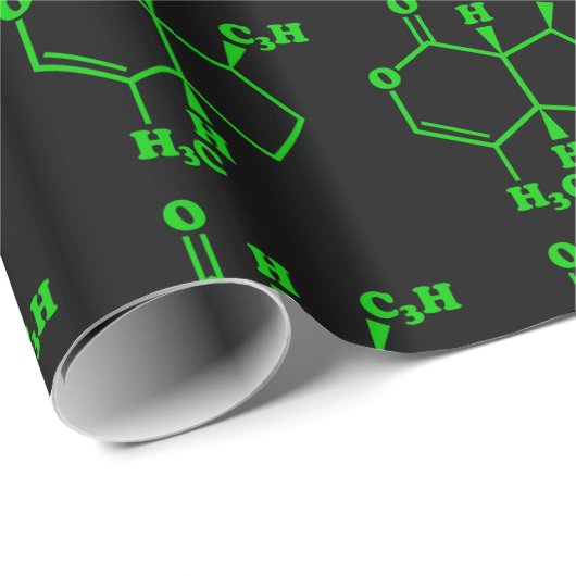 Nepetalacton Moleculaire chemische formule Cadeaupapier (Rol Hoek)