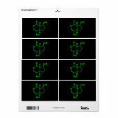 Nepetalacton Moleculaire chemische formule Etiket (Full Sheet)