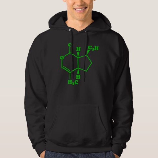 Nepetalacton Moleculaire chemische formule Hoodie (Voorkant)