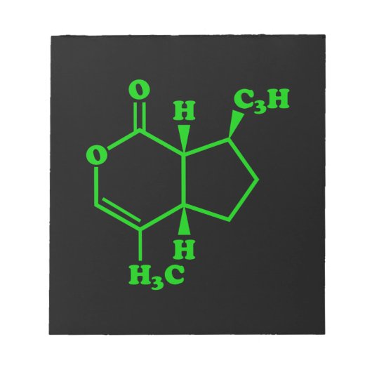 Nepetalacton Moleculaire chemische formule Notitieblok (Voorkant)