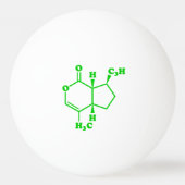 Nepetalacton Moleculaire chemische formule Pingpongbal (Voorkant)