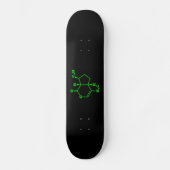 Nepetalacton Moleculaire chemische formule Skateboard (Voorkant)