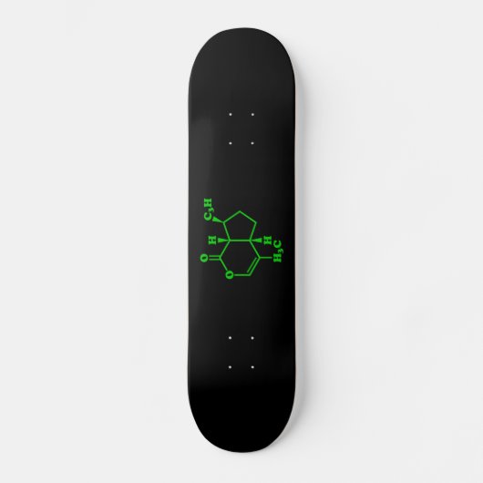 Nepetalacton Moleculaire chemische formule Skateboard (Voorkant)