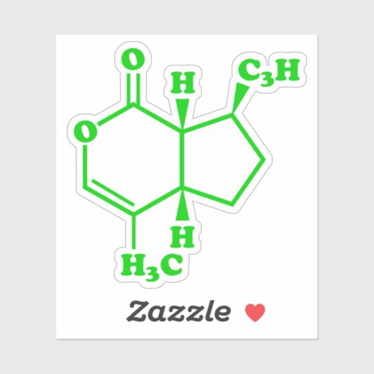 Nepetalacton Moleculaire chemische formule Sticker (Vel)