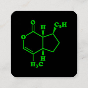 Nepetalacton Moleculaire chemische formule Vierkante Visitekaartje
