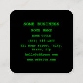 Nepetalacton Moleculaire chemische formule Vierkante Visitekaartje (Achterkant)