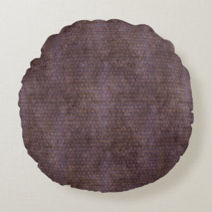 Nepfluwelen - Donker Mauve Rond Kussen