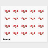 Nepgaren Crochet Liefde Sticker – Fuzzy Cherry Val (Vel)