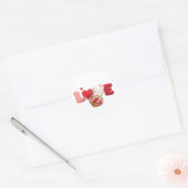 Nepgaren Crochet Liefde Sticker – Fuzzy Cherry Val (Envelop)