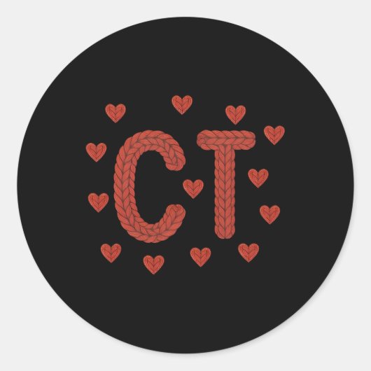 Nepgaren Haak Ct Tech Ct Technoloog Cat Scan Ronde Sticker (Voorkant)