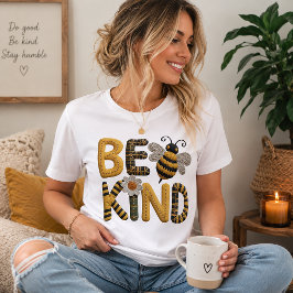 Nepgaren T-shirt Wees Aardig met Honingbij