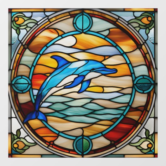 Nepglas Springlevende Dolfijn Raamsticker (Vel)