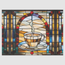 Nepglasschilderkunst Koffiekop en Schotel voor Dec
