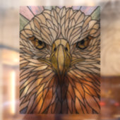 Nepglasschilderkunst van een adelaar raamsticker (Vel 2)