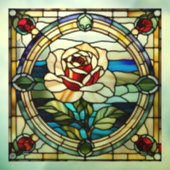 Nepglassingle roos raamsticker (Vel 3)