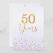 Nepgoud 50 jaar 50ste huwelijksjubileum kaart (Achterkant)