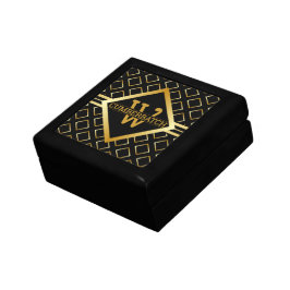Nepgoud As-monogram – Zwart & Goud Cadeaudoosje