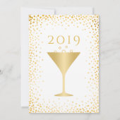 Nepgoud Confetti Oud en Nieuw Feest Wit Kaart (Achterkant)