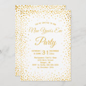 Nepgoud Confetti Oud en Nieuw Feest Wit Kaart (Voorkant / Achterkant)