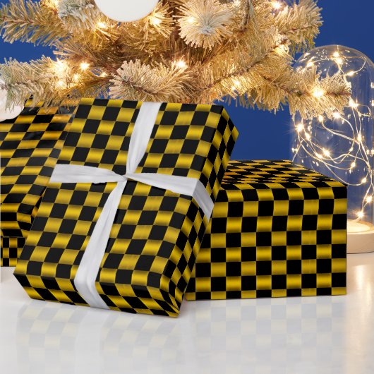 Nepgoud en zwart cadeaupapier (Feestdagen)