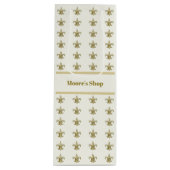 Nepgoud FleurDeLis op Ivoor Wijn Cadeautas (Voorkant)