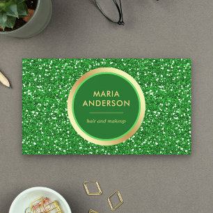 Nepgoud Folie Cirkel Groene Glitter Make-up Arties Visitekaartje