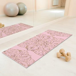 Nepgoud Folie Op Licht Roze Sierlijke Mandala Yogamat
