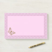 Nepgoud Folie Uitzicht Vlinder Op Lila Paars Post-it® Notes (Op bureau)