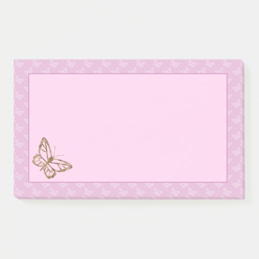 Nepgoud Folie Uitzicht Vlinder Op Lila Paars Post-it® Notes (Voorkant)