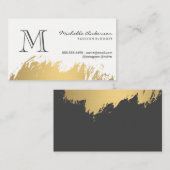 Nepgoud Geborsteld Monogram Visitekaartje (Voorkant / Achterkant)