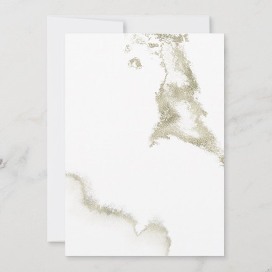 Nepgoud Glitter Modern Script Save the Date Kaart (Achterkant)