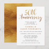 Nepgoud kalligrafie 50ste huwelijksverjaardag kaart (Voorkant / Achterkant)