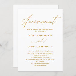 Nepgoud kalligrafie Huwelijksannulering Kaart