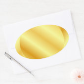 Nepgoud Lege Sjabloon Tekst Toevoegen Monogram Ovale Sticker (Envelop)