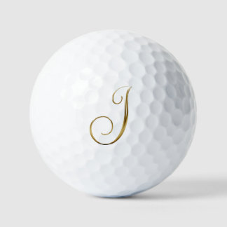 Nepgoud Metallic Monogram J Golfballen