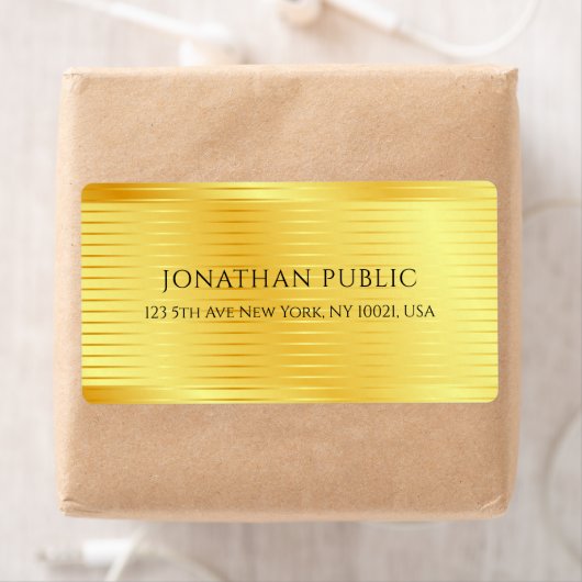 Nepgoud Metallic Uitzicht Elegant Modern Trendsett Etiket (Insitu)