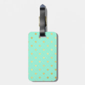 nepgoud mintstippen bagagelabel (Achterkant verticaal)