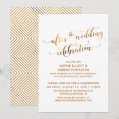 Nepgoud op Wit na de Bruiloftsfeestelijkheid Kaart (Voorkant / Achterkant)