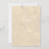 Nepgoud op Wit Net Getrouwd na de Bruiloft Eveneme Kaart (Achterkant)