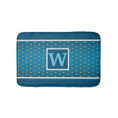 Nepgoud Polka Stippen op Blauwe Gradiënt Badmat (Voorkant)