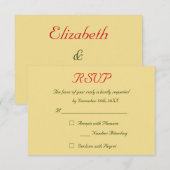 Nepgoud Rood Groen Vakantie Kerst Huwelijk RSVP (Voorkant / Achterkant)