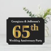 Nepgoud Uitzicht 65e huwelijksjubileumfeestje Kaart (Staand voorkant)