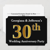Nepgouden 30th jubileumfeest kaart (Voorkant / Achterkant)