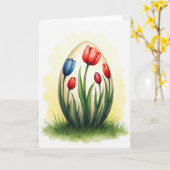 Nepgouden bloem lente kaart (Gele Bloem)