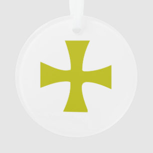 Nepgouden Byzantijns Kruis Ornament